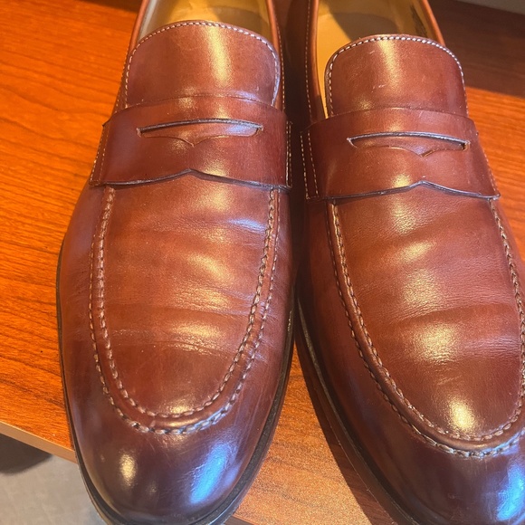 Brown penny loafers size 9 1/2 D - Picture 2 of 10